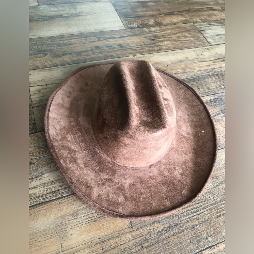 KINGSTONE Cowboy Hat Brown Felt Adult Size Large Made In Mexico Western Rodeo